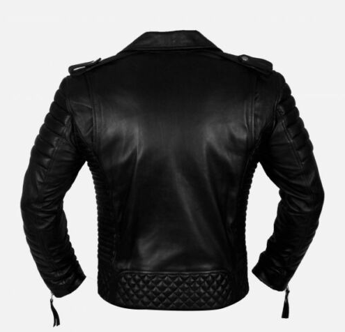 Men's Cool Quilted Slim Fit Biker Jacket