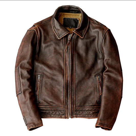 Men's Brown Antique Leather Jacket